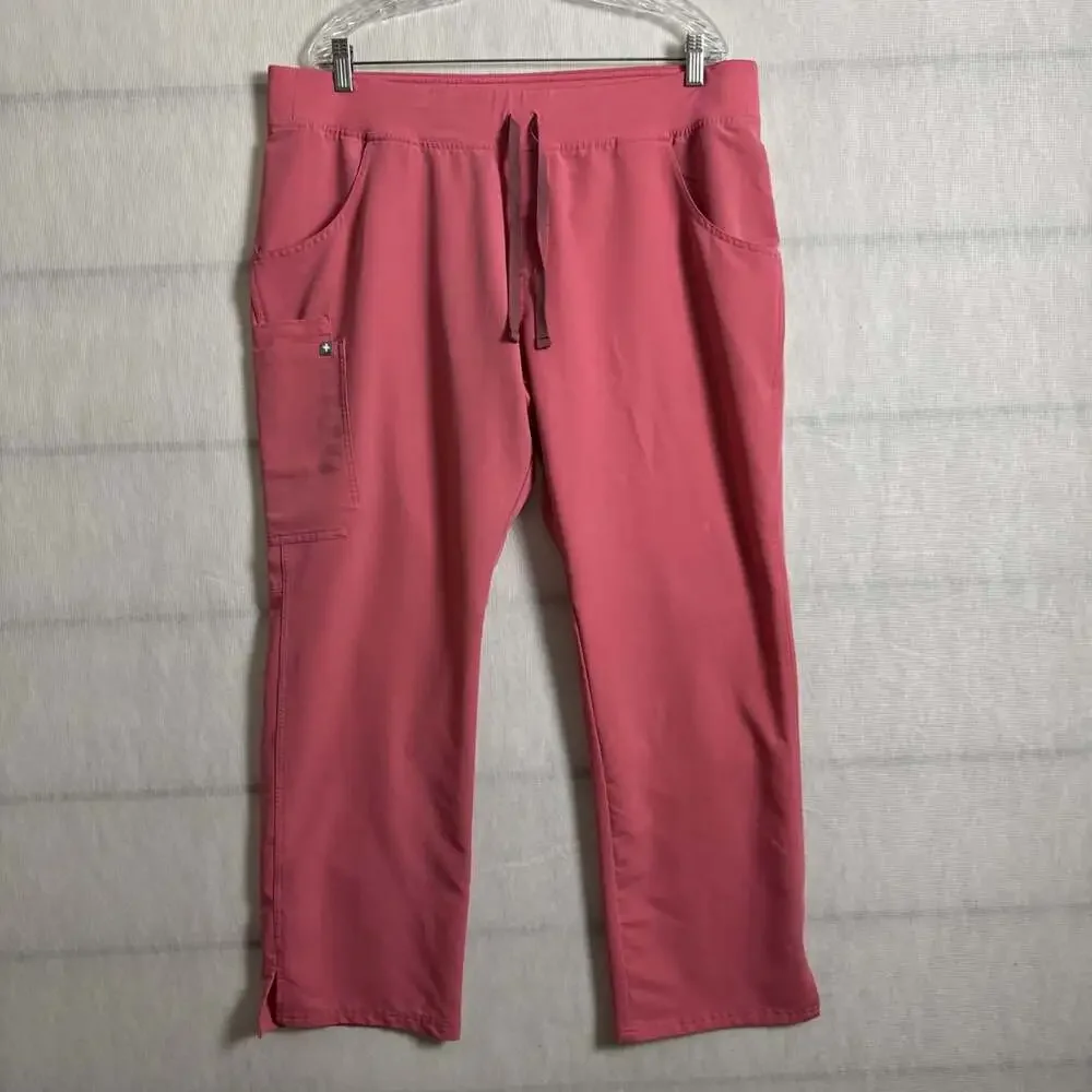 Figs Women’s Size XL Quartz Pink BCA Kade Cargo Scrub Pant - Pockets